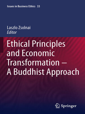 cover image of Ethical Principles and Economic Transformation--A Buddhist Approach